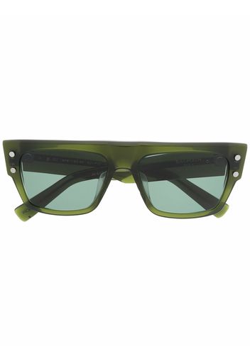 Balmain Eyewear Occhiali da sole squadrati - Verde