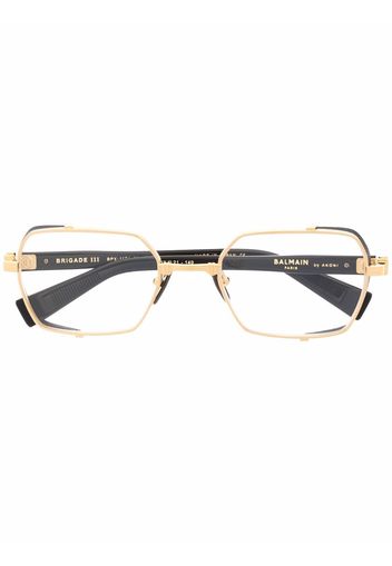 Balmain Eyewear Occhiali ovali - Nero