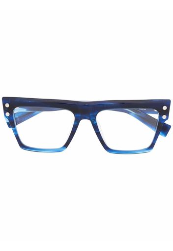 Balmain Eyewear square-frame glasses - Blu