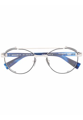 Balmain Eyewear round-frame glasses - Argento