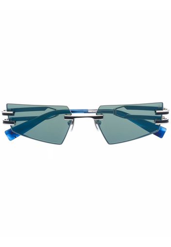 Balmain Eyewear geometric double-arm sunglasses - Blu