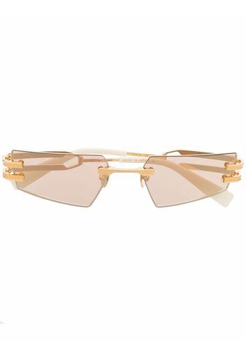 Balmain Eyewear geometric double-arm sunglasses - Oro