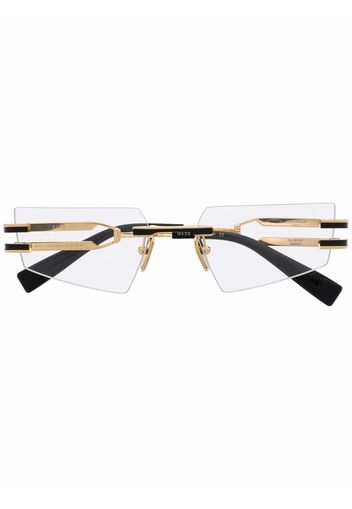 Balmain Eyewear Occhiali rettangolari - Oro