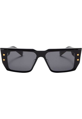 Balmain Eyewear logo square-frame sunglasses - Nero
