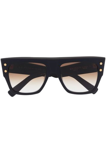 Balmain Eyewear Occhiali da sole B-I squadrati - Blu