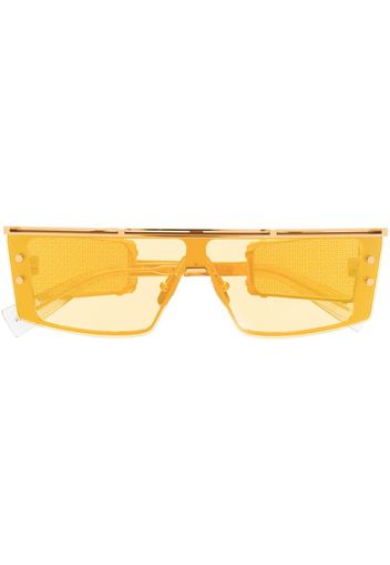 Balmain Eyewear Occhiali da sole Wonder Boy III rettangolari - Giallo