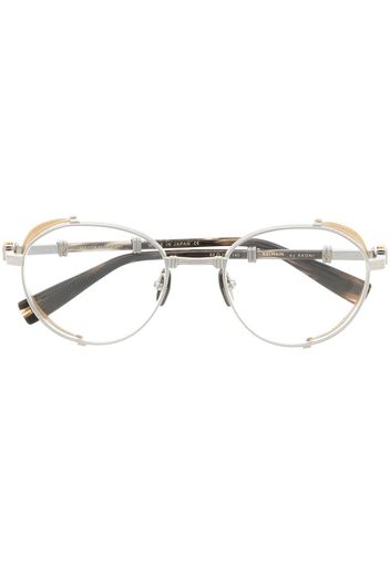 Balmain Eyewear Occhiali tondi Brigade - Argento