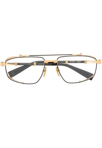 Balmain Eyewear Occhiali con montatura stile pilota - Nero