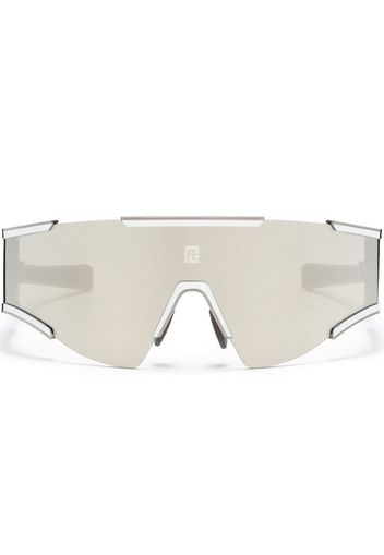 Balmain Eyewear Occhiali da sole oversize Fleche - Argento