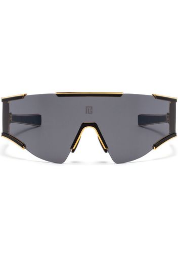 Balmain Eyewear Occhiali da sole Fleche oversize - Nero