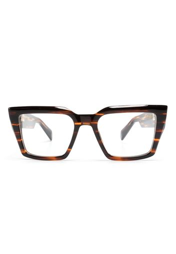Balmain Eyewear Formee oversize-frame glasses - Marrone