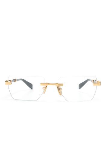 Balmain Eyewear Pierre rectangle-frame glasses - Oro