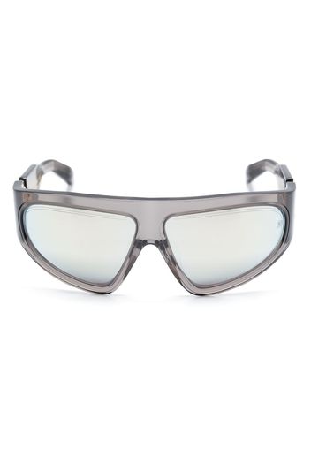 Balmain Eyewear shield-frame mirrored-lenses sunglasses - Nero