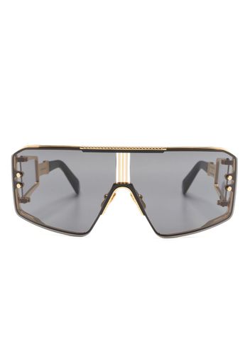 Balmain Eyewear Occhiali da sole Le Masque oversize - GLD - BLK