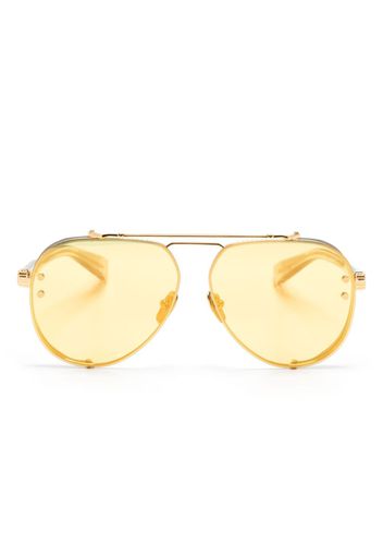 Balmain Eyewear Captaine pilot-frame sunglasses - Oro