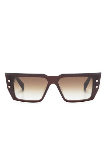 Balmain Eyewear BVI cat-eye frame sunglasses - Marrone