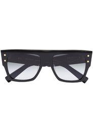 black oversized square sunglasses