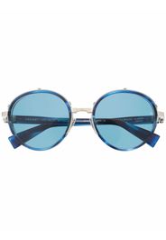 Balmain Eyewear logo-engraved logo sunglasses - Blu