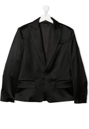 Balmain Kids TEEN classic tailored blazer - Nero