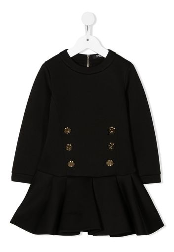 Balmain Kids round neck casual dress - Nero