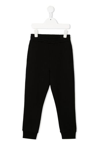 Balmain Kids gold-tone logo track pants - Nero