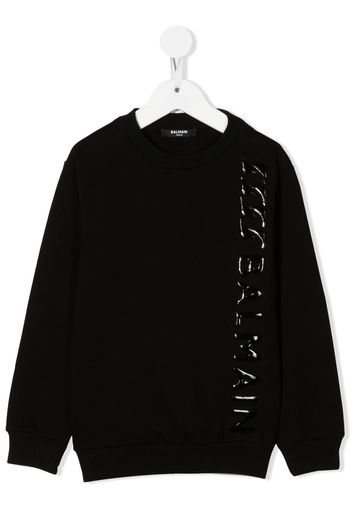 Balmain Kids Felpa con stampa - Nero