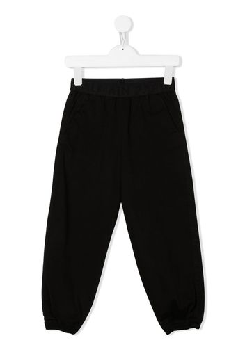 Balmain Kids Pantaloni con vita a contrasto - Nero