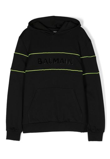 Balmain Kids Felpa con cappuccio - Nero