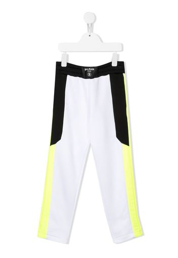 Balmain Kids straight-leg trousers - Bianco