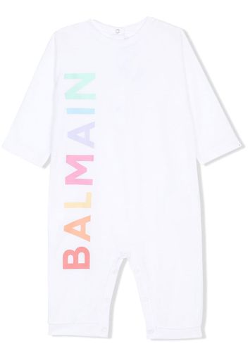 Balmain Kids Tutina con stampa - Bianco