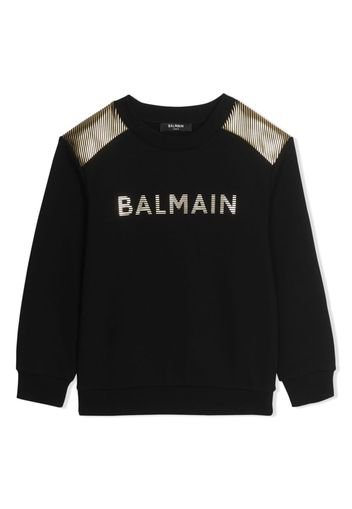 Balmain Kids Felpa con stampa - Nero