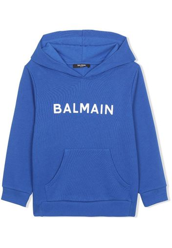 Balmain Kids Felpa con cappuccio - Blu