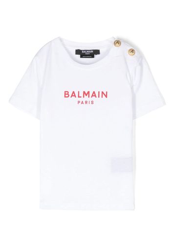 Balmain Kids T-shirt con stampa - Bianco