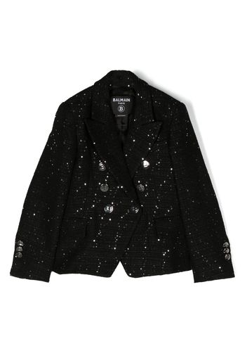 Balmain Kids double-breasted blazer - Nero