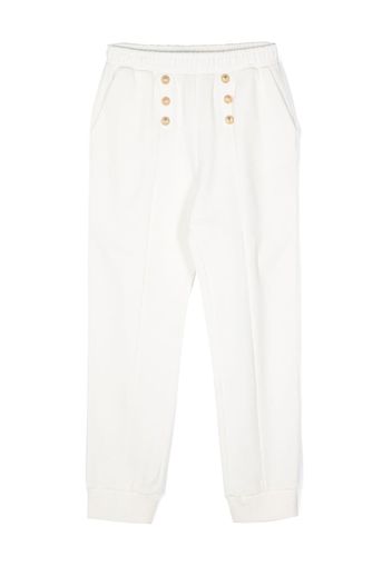 Balmain Kids pleat detailed trousers - Bianco