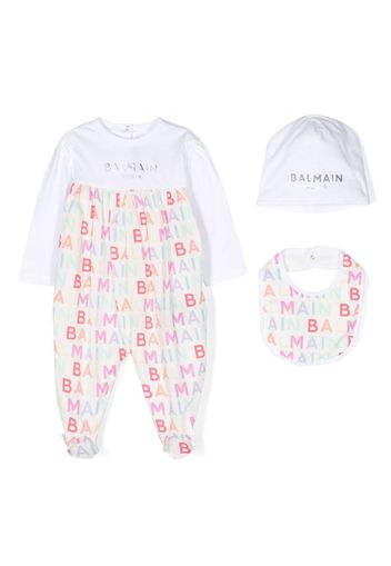 Balmain Kids three-piece babywear set - Bianco