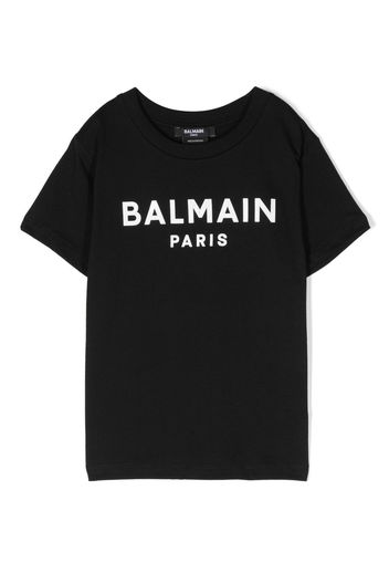 Balmain Kids logo print T-shirt - Nero