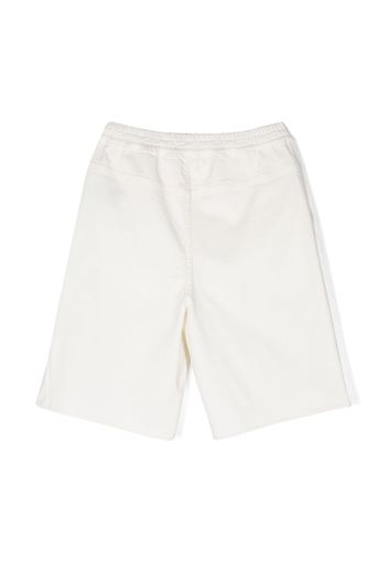Balmain Kids logo-print knee-lenght shorts - Bianco