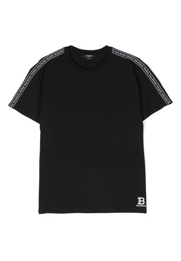 Balmain Kids logo-print cotton T-shirt - Nero