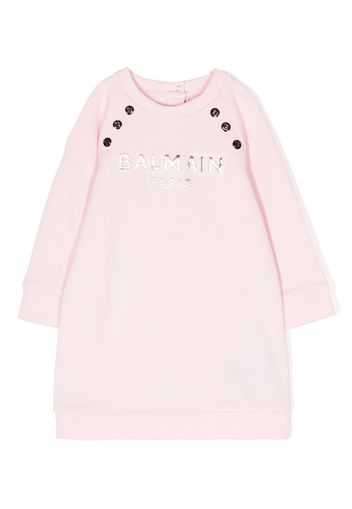 Balmain Kids Set abito con stampa - Rosa