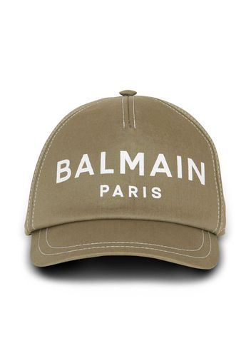 Balmain Kids Cappello da baseball con stampa - Verde