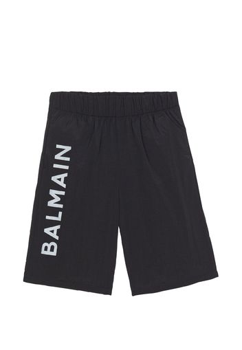 Balmain Kids logo-print swim shorts - Nero