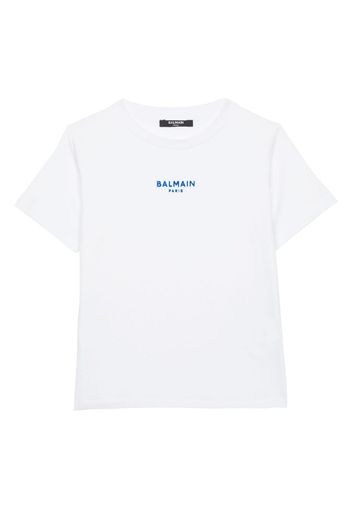 Balmain Kids T-shirt con ricamo - Bianco