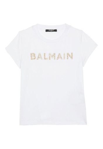 Balmain Kids T-shirt con decorazione - Bianco