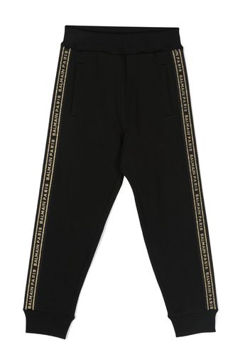 Balmain Kids logo-embroidered track pants - Nero