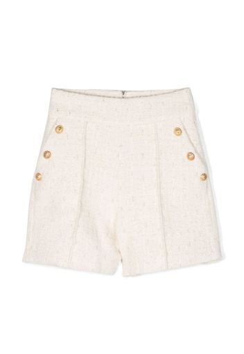 Balmain Kids zip-up thigh-length shorts - Toni neutri