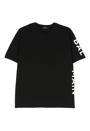 Balmain Kids logo-print cotton T-shirt - Nero