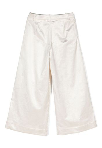 Balmain Kids Pantaloni a coste - Bianco