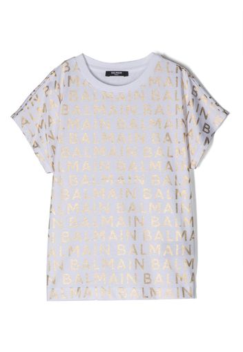 Balmain Kids T-shirt con stampa - Bianco