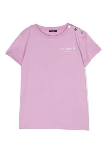 Balmain Kids T-shirt con stampa - Viola